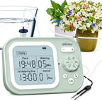 Automatic Plant Waterer Indoor Self Watering System for 15 Potted Plants, Auto Drip Irrigation Kit Programmable Water Timer with Smart Humidity Detection, Green by Beday