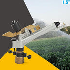 1.5" Impact Sprinkler Agriculture Irrigation Sprinkler 360° Adjustable Long Range Water Irrigation Spray Gun Tool Kit Large-Area Watering Sprinkler for Garden Farm Lawn - Image 4