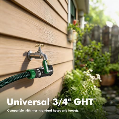 Restmo 90 Degree Water Hose Elbow, Heavy Duty Full Metal Angle Connector - Image 4
