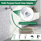 16 ft Faucet Hose Adapter for Sink,Silicone Tube with Connector - Image 2