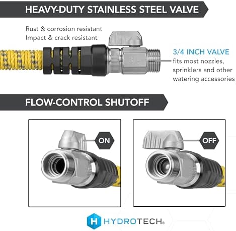 HydroTech Pro Series 100 ft Max Flow Garden Hose, 3/4 in Diameter - Image 5