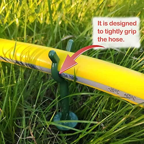 Garden Hose Holder Stake Set of 36 - Durable Plastic fits 3/4 inch Hose Guides for Lawn,Yard & Plant Care, Soaker Hose Support, Kink-Free Watering (Fits 3/4” Hoses) - Image 3
