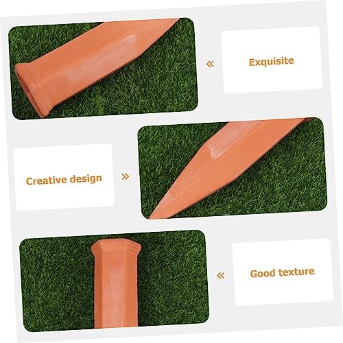 TOYANDONA 8Pcs Ceramic Automatic Watering Device for Flower Pot Plant Red - Image 2
