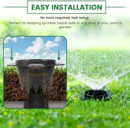 12-Pack Sprinkler Head Protectors - Sprinkler Head Guards for Lawn - Image 3