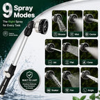 Heavy Duty 16 Inch Metal Watering Wand Garden Hose 9 Spray Patterns - Image 3