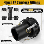 Pelopy 6 Pcs 4 Inch Black Cam Lock Fittings Kit - Image 2