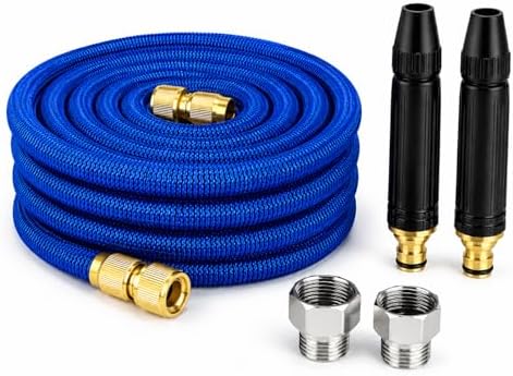 High Pressure Hose Nozzle with 24.6 ft Hose, Jet Sweeper Nozzle with 3/4 Garden Hose Adapter, Car Wash Hose Kit for Driveway Patio Yard Cleaning (24.6 ft Hose) by Unknown