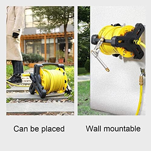 Portable Simple Garden Hose Truck, Multifunctional All-Copper Hose Spray, Explosion-Proof Retractable Hose Reel,20 Meters (65.6ft) - Image 4