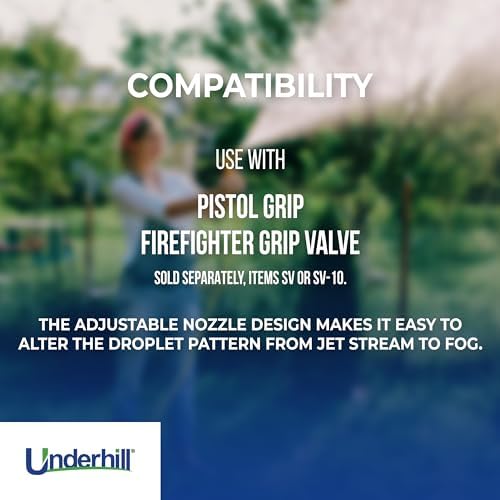 Underhill Magnum UltraMAX Premium PRO Series-Full Throttle 1 Inch Garden Water Hose Nozzle, Sprayer, Jet, Metal and Rubber, Adjustable, NG600-SFH-10 - Image 4