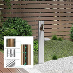 Freestanding Outdoor Water Column with Faucet - 304 Stainless Steel Frost-Resistant Hydrant for Garden Lawn, Durable Floor-Mount Water Feature, Weatherproof Yard Accessory - Image 4
