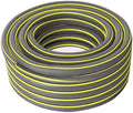 Heavy Duty Rubber Garden Hose Drinking Water Safe Flexible Outdoor Hose with Crush Proof Fittings for Lawn Irrigation Gray-4-points 25m by Unknown
