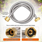 1/2 Inch Brass Float Valve for Water Tank with Hose Auto Shut Off Pool Fill Valve Automatic Fill Float Ball Valve for Stock Fountains Livestock Waterer Troughs (1/2 Inch Float Valve, 2) - Image 6