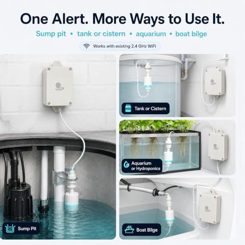 WiFi Water Level Sensor with Text and Email Alerts, Battery Powered - Image 4