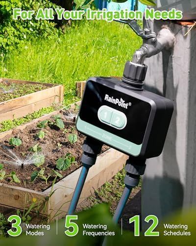 RainPoint WiFi Water Timer for Garden Hose,Blue - Image 2