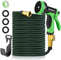 Garden Hose 50 FT,Non-Expanding,10 Functional Nozzles,Garden Hose Anti-Kink by FrutPunch
