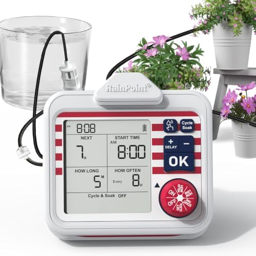 RAINPOINT Indoor Large Display Automatic Plant Waterer Kit by RainPoint