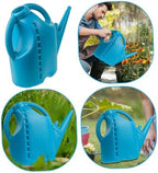 10L Plastic Long Mouth Watering Can for Precise Plant Watering Light Blue - Image 3