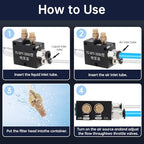 Mist Coolant Lubrication Spray System YS-BPV-300 for Milling & Engraving Machine, 1/4" and 8mm Air Inlet Hose Connector, Cutting Cooling Mister, Pack of 2 - Image 6