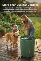 Rain Water Collection Barrel Water Storage Tank with Spigot, Hose and Portable Bucket, Large Plastic Collapsible Rain Catcher Catchment System to Collect Rainwater from Gutter (53Gallon=200L) - Image 3