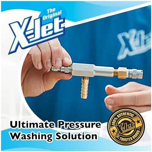 The Original X-Jet Nozzle Kit #20 | 7-8 GPM | Fixed Long-Range External Chemical Injection Nozzle for Efficient Chemical Application | 15-Color Proportioner Set & 15ft Hose Assembly | Extended Reach - Image 2