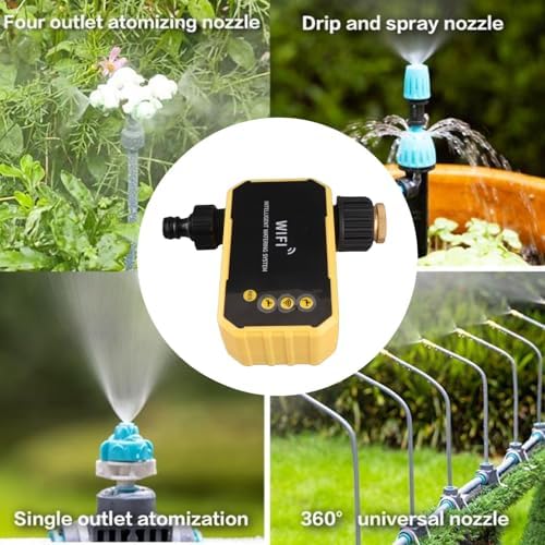 WiFi Water Timer with Solar Panel Smart Sprinkler Timer Automatic Irrigation Controller with APP for Garden Hose Outdoor Watering Scheduling WiFi Connectivity Remote - Image 5