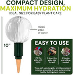 Blumat Glass Plant Self-Watering Globes - Automatic Houseplant Drip Waterer - Image 4