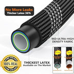 50 FT Non-Expandable Garden Hose, Lightweight Hose with 10 Function Spray Nozzle, Kink-Free Flexible Water Hose, Leak-Proof, 3/4'' Solid Connectors Garden Hose,Ultra Durable Garden Hoses - Image 3