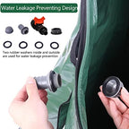 Collapsible Rain Barrel,Portable Rain Barrel Water Tank,Rainwater Collection System Storage Container,Water Collector Barrels Include Two Spigots and Overflow Kit (Green,132 Gallon) - Image 4