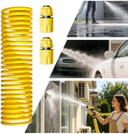 Coiled Garden Hose Retractable Spring Design, ABS Watering System - Image 5