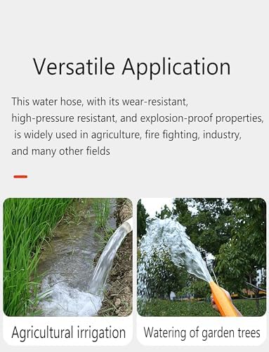 Garden Hose, Flexible PVC Water Hose for Outdoor Lawn Watering, Lightweight Tubing for Patio and Garden Irrigation, Durable and Easy to Use, 50 Feet - Image 7