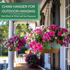 montresor 8/10/12 Inch Self Watering Hanging Planters for Outdoor/Indoor - Image 4