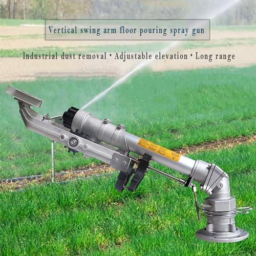 Irrigation Spray Gun, Vertical Rocker Arm Ground Irrigation Spray Gun, 360° Multi-directional Rotation, 22°-44° Adjustable Elevation Conversion, Solves Large-area Irrigation Problems - Image 2