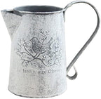 Vintage Garden Home Iron Sheet Craft Holder Vases Decoration Barrel Watering Can Flower Bucket Pastoral(E) by Unknown
