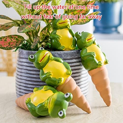 4pcs Frog Watering Globes Spikes Terracotta Automatic Waterer Irrigation Drippers for Pots Plant Automatic Stakes - Image 2