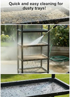 RooTrimmer 5-Tier Seed Starter Trays, Plant Stand, with Bottom-Watering Design– Reinforced Thickened Shelf for Small Pots, Balcony/Indoor Seed Starting & Greenhouse, Black - Image 6