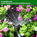 10 Pieces Variable Arc Nozzle, Replacement Pop-up Sprinkler Heads Compatible with Hunter, RainBird, Orbit High Efficiency Pop Up Sprinklers for Garden Lawn Irrigation (17AN) (Pack of 3) - Image 5