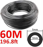 Micro Irrigation Hose, PVC Micro Drip Irrigation Garden Watering Hose 1/8 inch 3/5mm 10m-100m for Plants Flower(60M) - Image 2