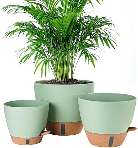 8/10/12 Inch Self Watering Pots for Indoor/Outdoor Plants by Fielda