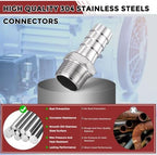 8Pcs Hose Barbs Fittings 3/4" Hose Barbs to 3/4" NPT Male Fittings - Image 4