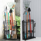 YueTong Garden Tool Organizer for Corner,Yard Tools Rack for Garage Storage Organization,Garage Tool Holder Free Standing No Mount.Heavy Duty and Solid Metal for Indoor and Outdoor Use. - Image 6