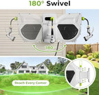 Retractable Garden Hose Reel, 1/2 Inch x 75ft, Wall Mounted Hose Reel - Image 4