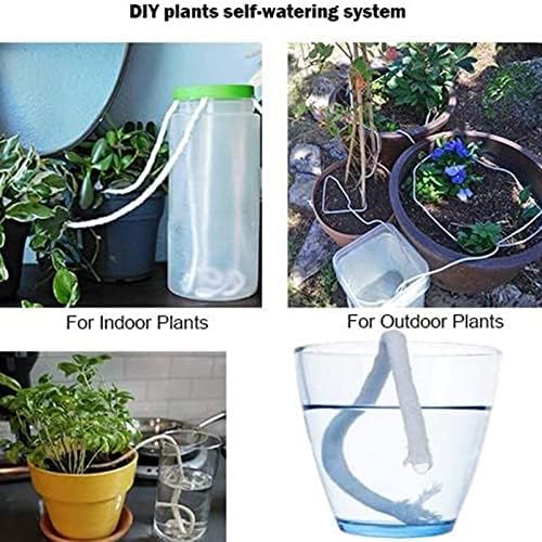 20m Self Watering Capillary Wick Cord Vacation Plant Sitter, for DIY Self-Watering Planter Pot Automatic Water Wicking Hydroponic - Image 6