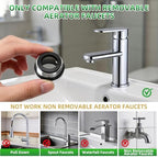 100FT Sink Hose Attachment for Faucet,7 Adapters 10 Spray Nozzle - Image 5