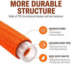 Garden Hose 100ft with Upgraded Hard Grip,Ultra-Light&Flexible Water Hose,Durable All-Weather,Made of TPU,Drinking Water Safe,Easy to Store&Coil,Kink-Free,Ideal for Camping,Car Wash,Yard,Garden,Orange - Image 4