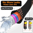75FT Garden Hose w/10 Function Spray Nozzle, 2026 Ultra Lightweight Water Hoses, 3/4" Brass Connectors- Durable, Lightweight & Flexible Water Pipe for Outdoor & Gardening(Black Rose gold) - Image 5