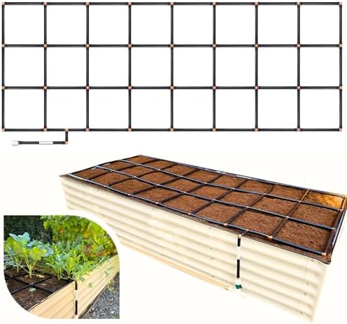 Garden Grid 3x8 | Garden Irrigation Kit for Raised Beds | Pre-Assembled by GardenInMinutes