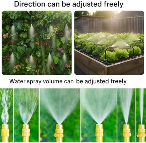 Automatic Garden Irrigation System 100ft with 18 Adjustable Copper Nozzles - Image 3