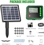 Lewisia Solar Automatic Drip Irrigation Kit with Timer and Water Sensor for 15 Potted Plants Self Watering System DIY Plant Waterer Auto-Irrigation Set for Garden Raised Beds Patio Greenhouse - Image 4