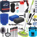 42Pcs Car Wash Kit with Foam Gun, Complete Car Detailing Brush Kit by AUTODECO