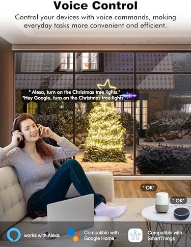 EIGHTREE Outdoor Smart Plug, Timer Outlet with 2 Independent Outlets, 15A - Image 6